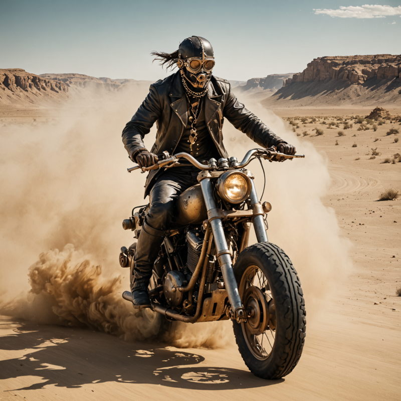Steampunk desert rider